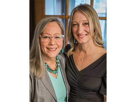 The owner and previous owner, Cindy and Gretchen.